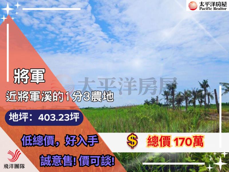 近將軍溪步道的1分3農地