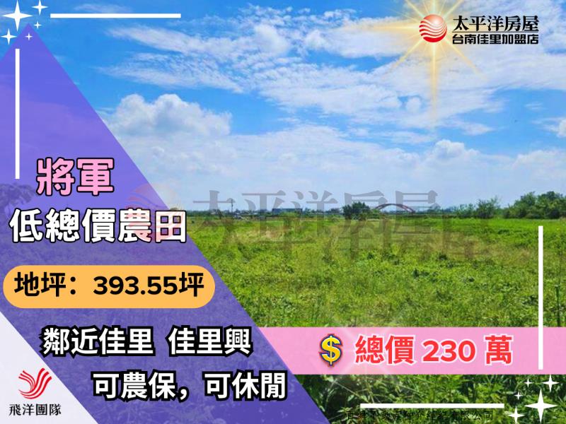 將軍保源低總價農田