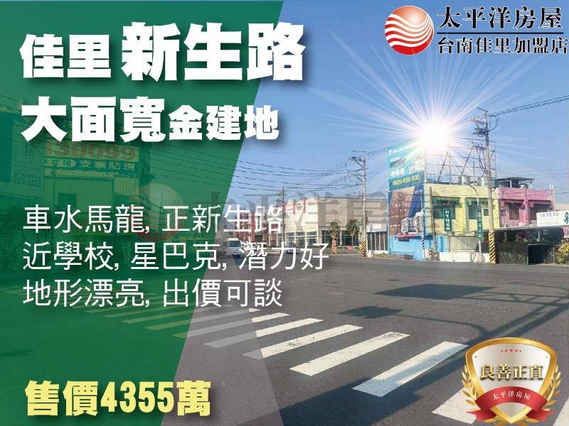 佳里新生路大面寬金建地