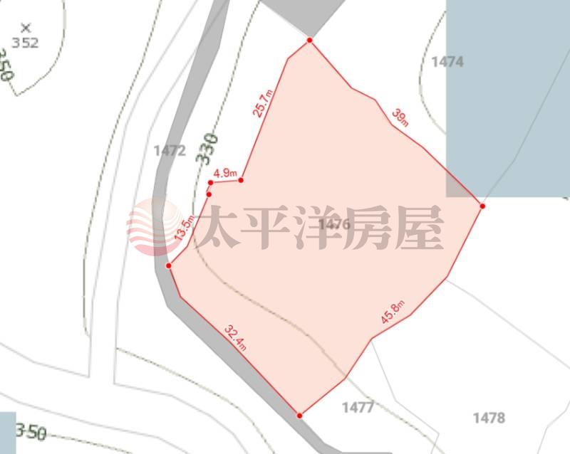 桃園石門水庫旁有臨路原保山坡地308